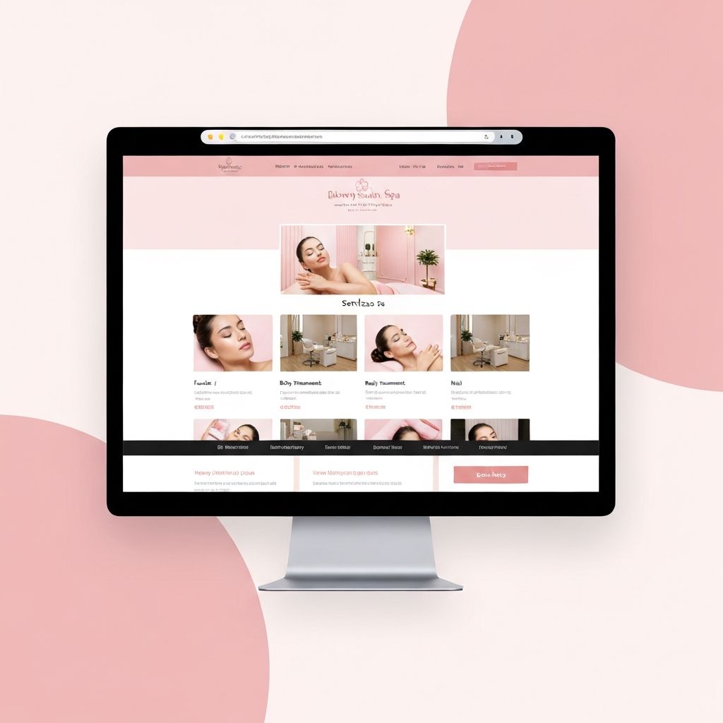 Beauty Salon Website website design