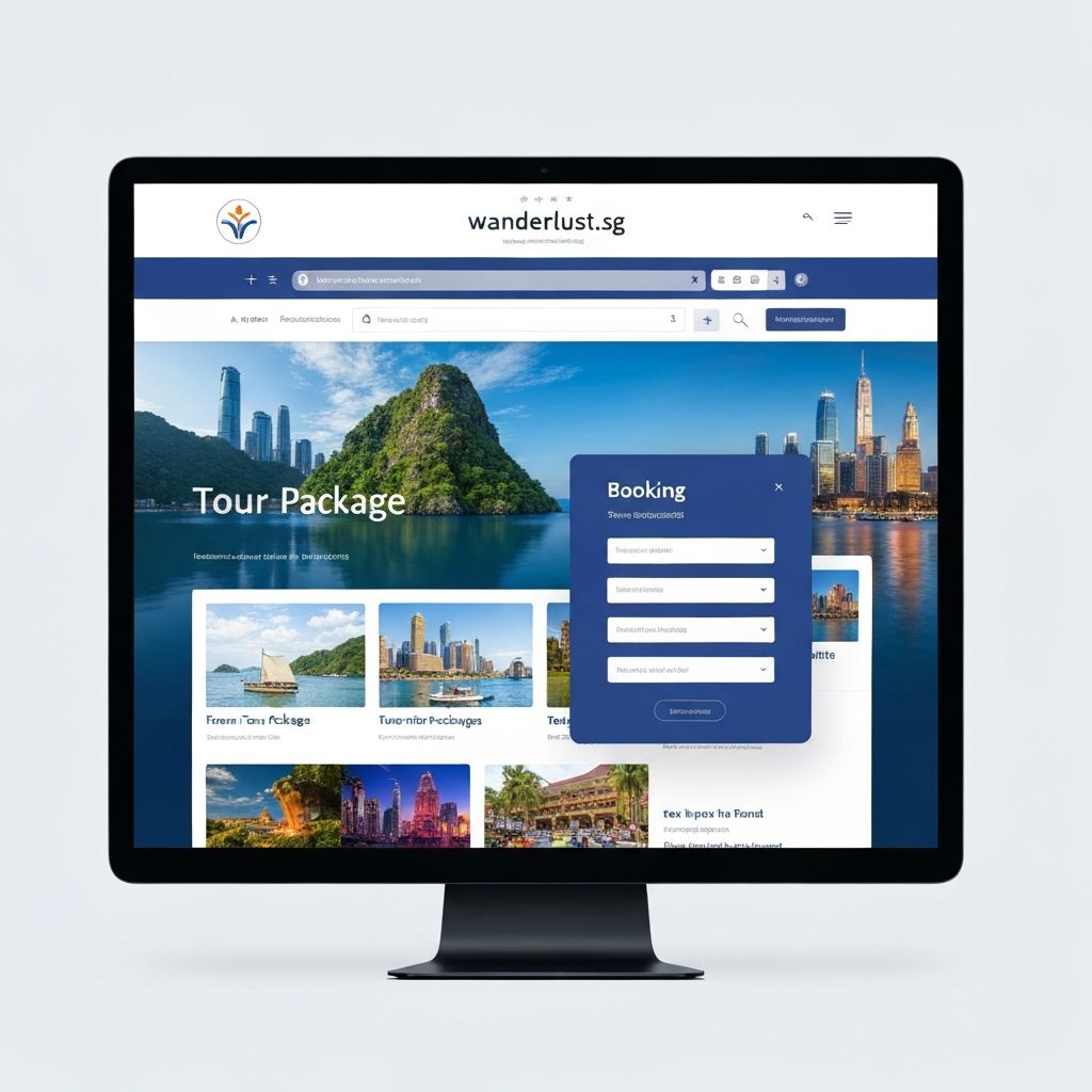 Travel Agency Website website design